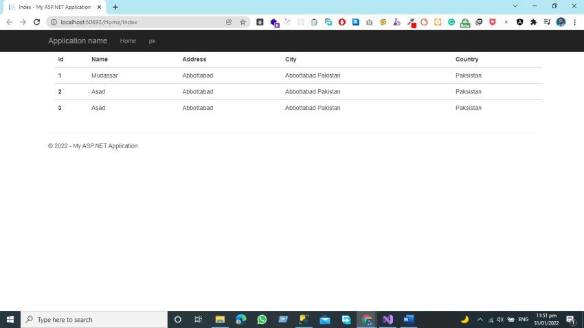 How To Show Dynamic List Using View Bag